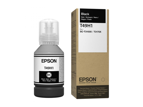 BOTELLA DE TINTA EPSON T49H NEFRO 140ML T49H100  PARA IMPRESORA SCT3170X.