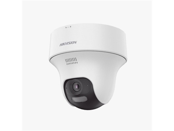 CAMARA HIKVISION DOMO TURRET PT IP 4 MP DUAL LIGHT (20 MTS IR + 15 MTS LUZ BLANCA), WI-FI, IP54, WDR, H.265, AUDIO BIDIRECCIONAL (MICRÓFONO Y BOCINA), SOPORTA MICRO SD