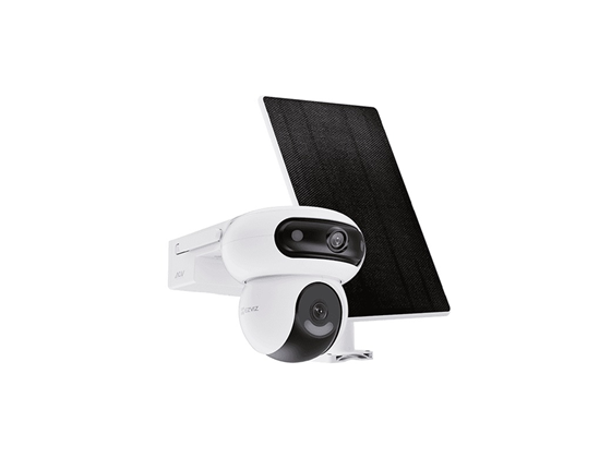 CAMARA CON LENTES DUALES CON BATERIA  PARA EXTERIOR MARCA EZVIZ, MODELO H90, 2K+ /2K+,  PANAROMICA E INCLINACION, DETECTOR DE PERSONAS Y VEHICULO CON TECNOLOGIA IA, IR 30MTS, CHARLA BIDIRECCIONAL, 360º, WIFI 2.4GHZ, H.265, H.264, 3D DNR