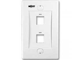 [65838] JACK WALL PLATE NEXXT 2 SALIDA BLANCA -TRM2BDJ27