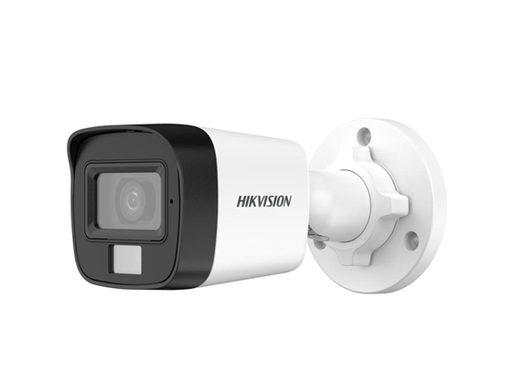 [104742] CAMARA DE VIGILANCIA HIKVISION, ANALOGA, HYBRID LIGHT, MINI BULLET, 2MP, (1920 1080), EXIR 2.0 (20M), IR. MICROFONO, AUDIO VIA COAXIAL